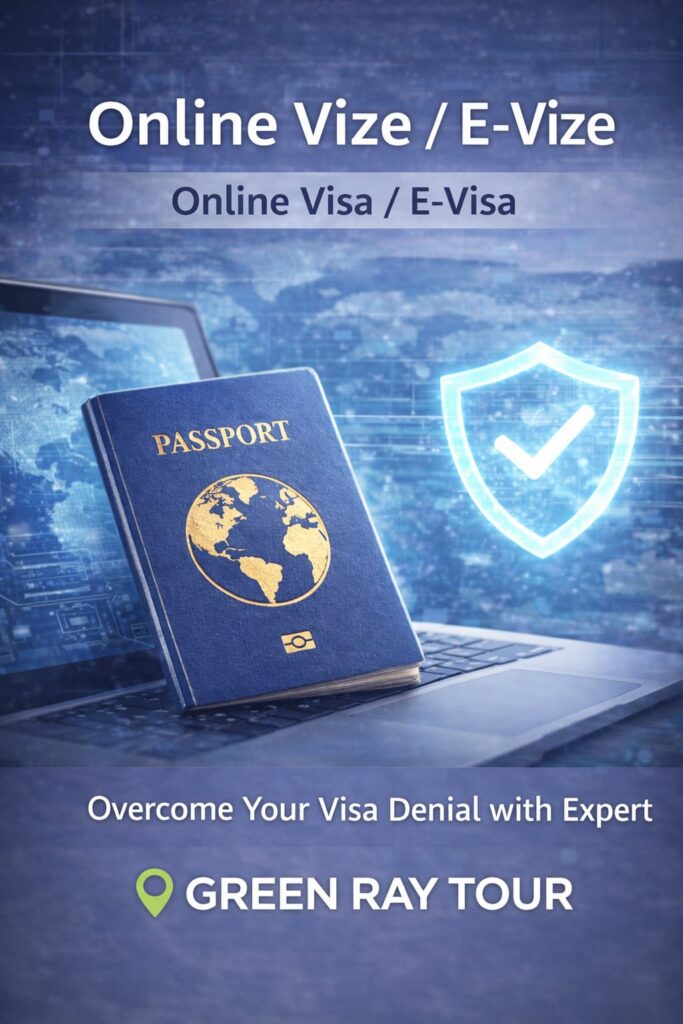 Online vize (E-Vize), başvuru sürecinin tamamen internet üzerinden yapıldığı vize türüdür.
Bu vize türünde başvuru sahipleri, konsolosluğa gitmeden çevrim içi form doldurarak, gerekli belgeleri yükleyerek ve vize ücretini online olarak ödeyerek başvurularını tamamlayabilirler.

Onaylanan e-vizeler genellikle e-posta yoluyla gönderilir ve seyahat sırasında dijital veya çıktı olarak kullanılabilir.